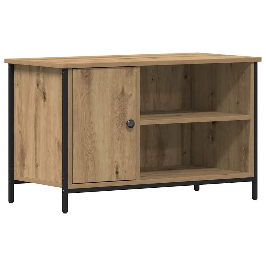 Meuble TV 80 x 40 x 50 cm chêne artisanal Bois d'ingénierie - 2