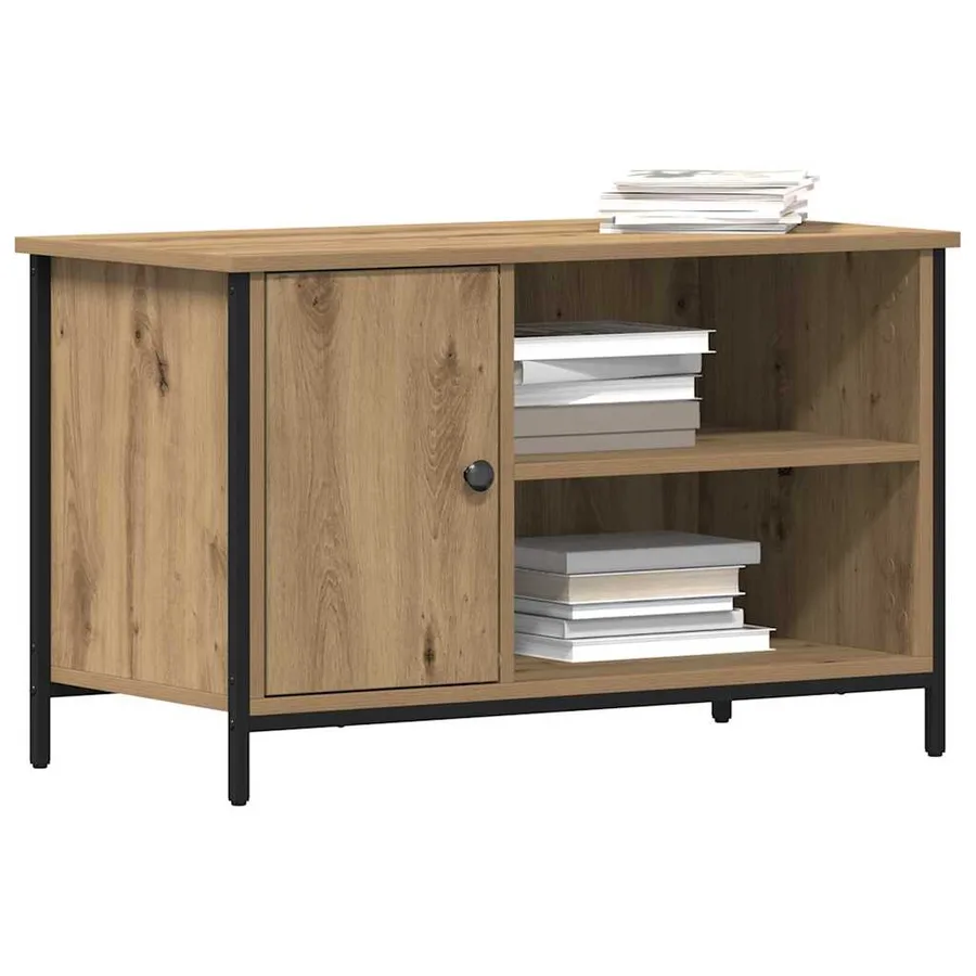Meuble TV 80 x 40 x 50 cm chêne artisanal Bois d'ingénierie - 3