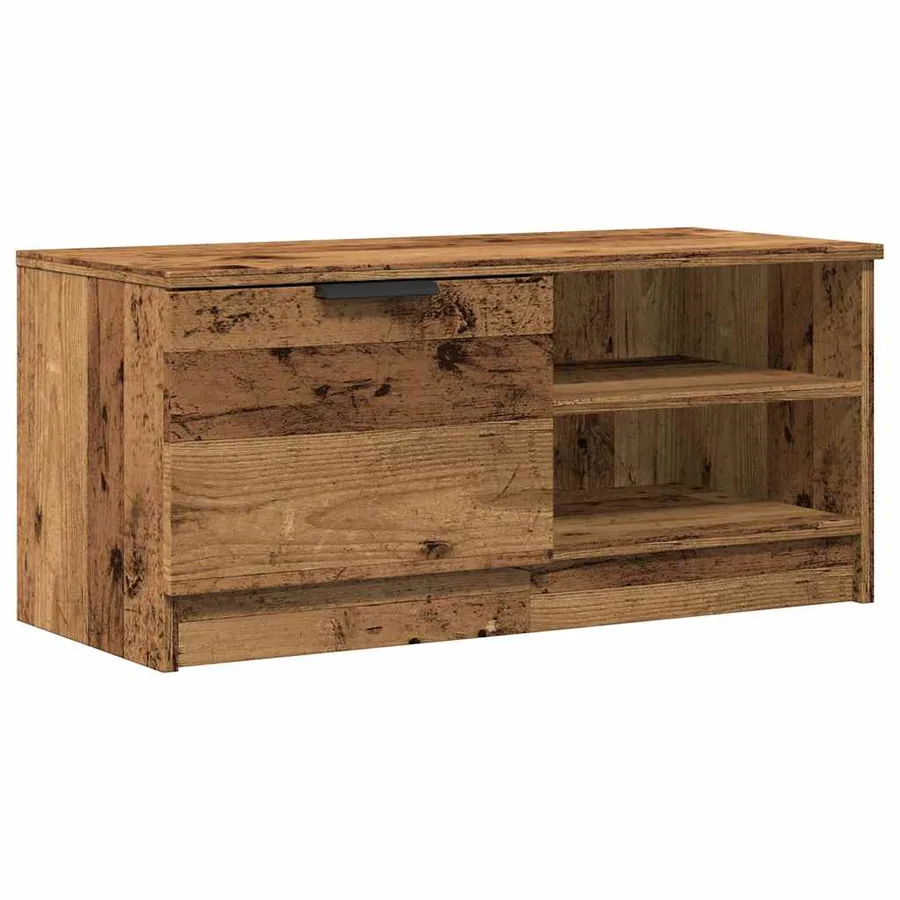 Meubles TV 2 pcs vieux bois 80x35x36,5 cm bois d'ingénierie - 5