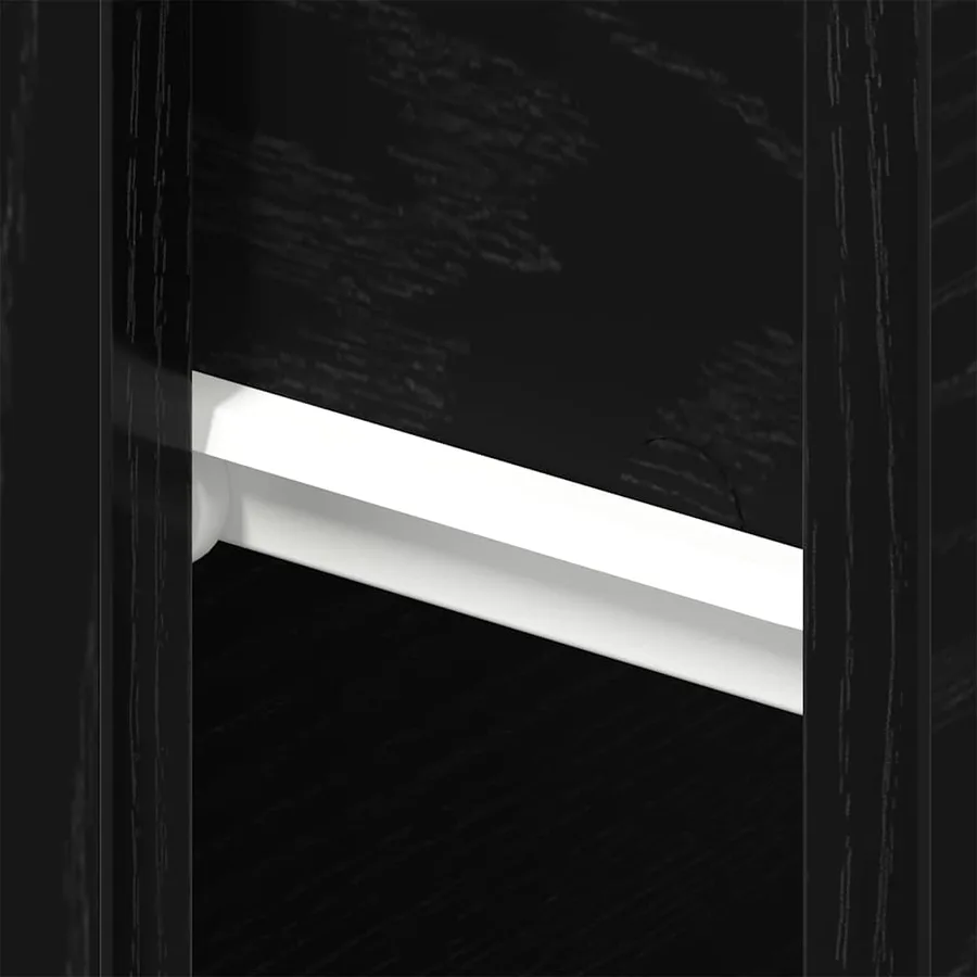 Cabinet de chevet avec tiroir 2 pcs Chêne noir 46 x 30 x 30 cm - 8