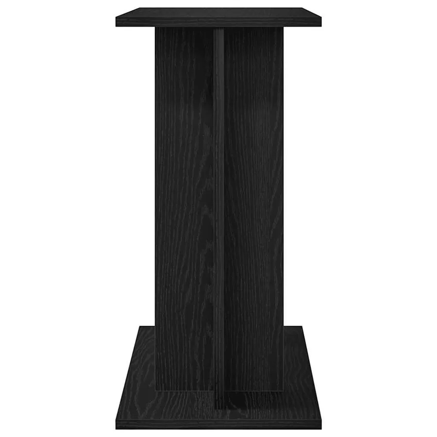 Support d'aquarium en chêne noir 60 x 30 x 60 cm Bois d'ingénierie - 6