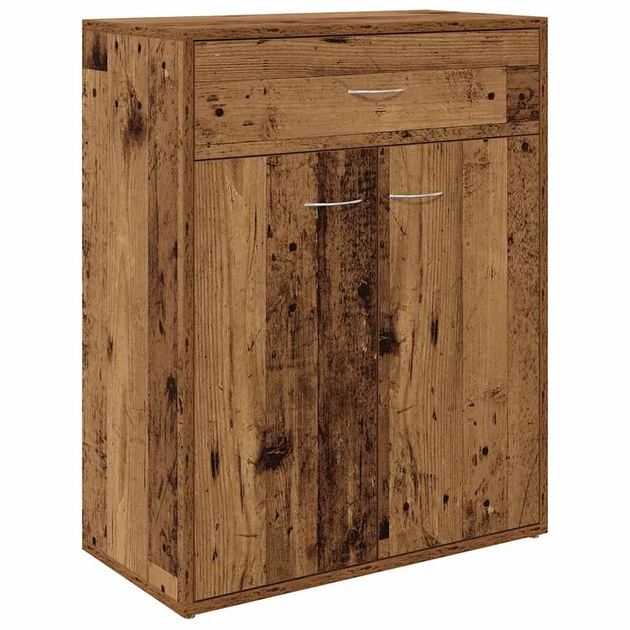 Buffet vieux bois 60x30x75 cm bois d'ingénierie - 2