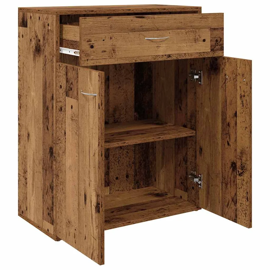 Buffet vieux bois 60x30x75 cm bois d'ingénierie - 4