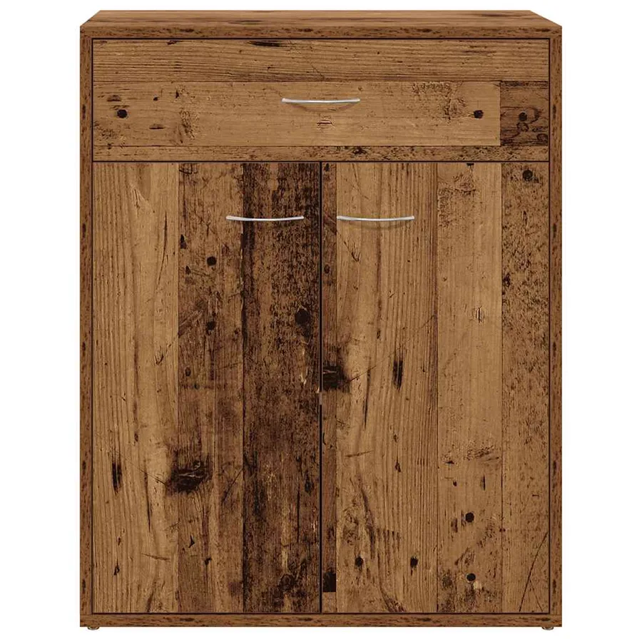 Buffet vieux bois 60x30x75 cm bois d'ingénierie - 5