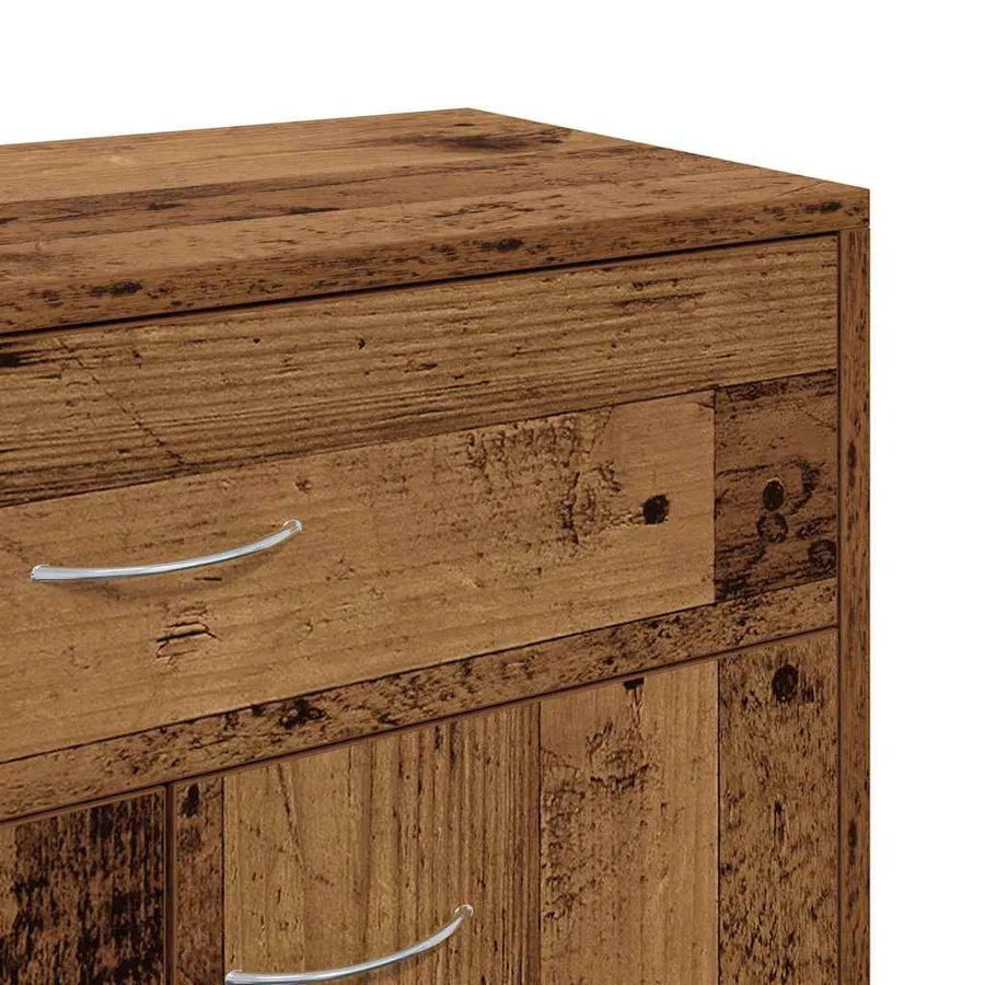 Buffet vieux bois 60x30x75 cm bois d'ingénierie - 9