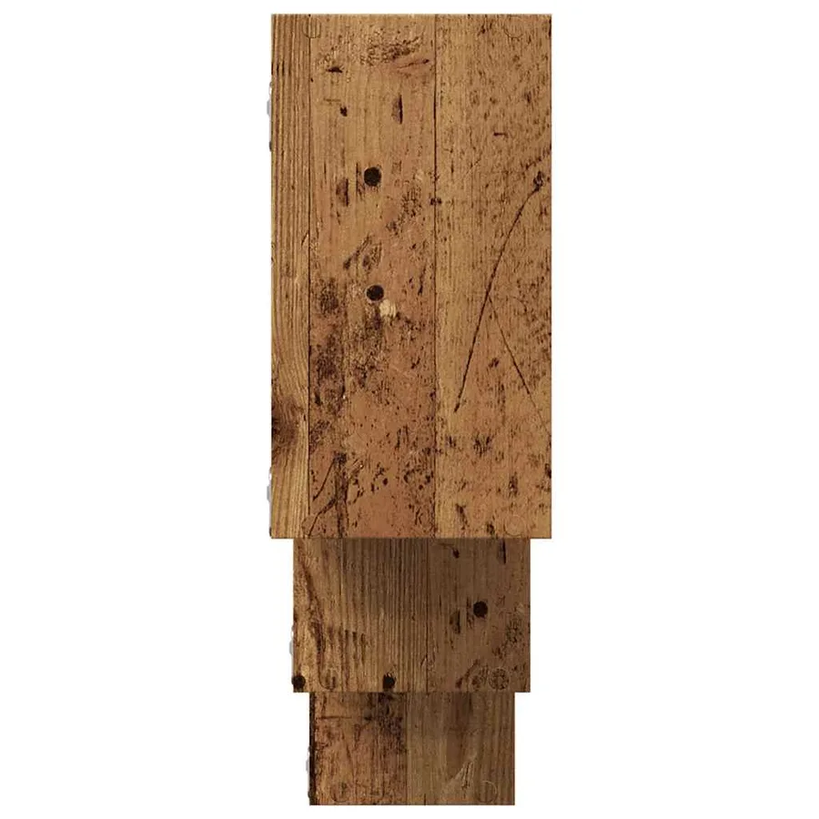 Étagère murale vieux bois 159x18x66 cm bois d'ingénierie - 5