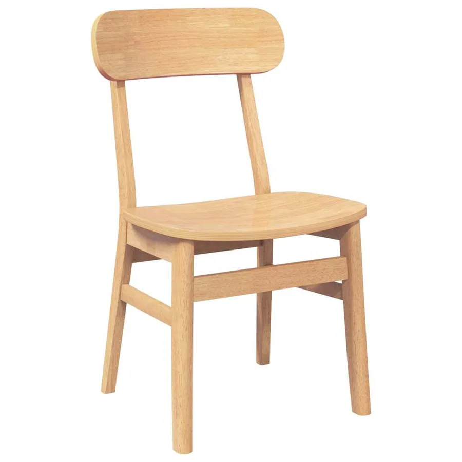 Chaises à manger 2 pcs bois massif caoutchouc - 4