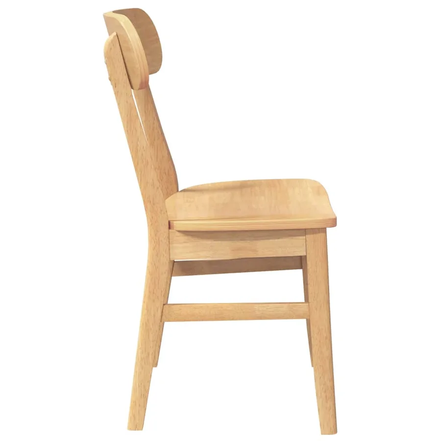 Chaises à manger 2 pcs bois massif caoutchouc - 6