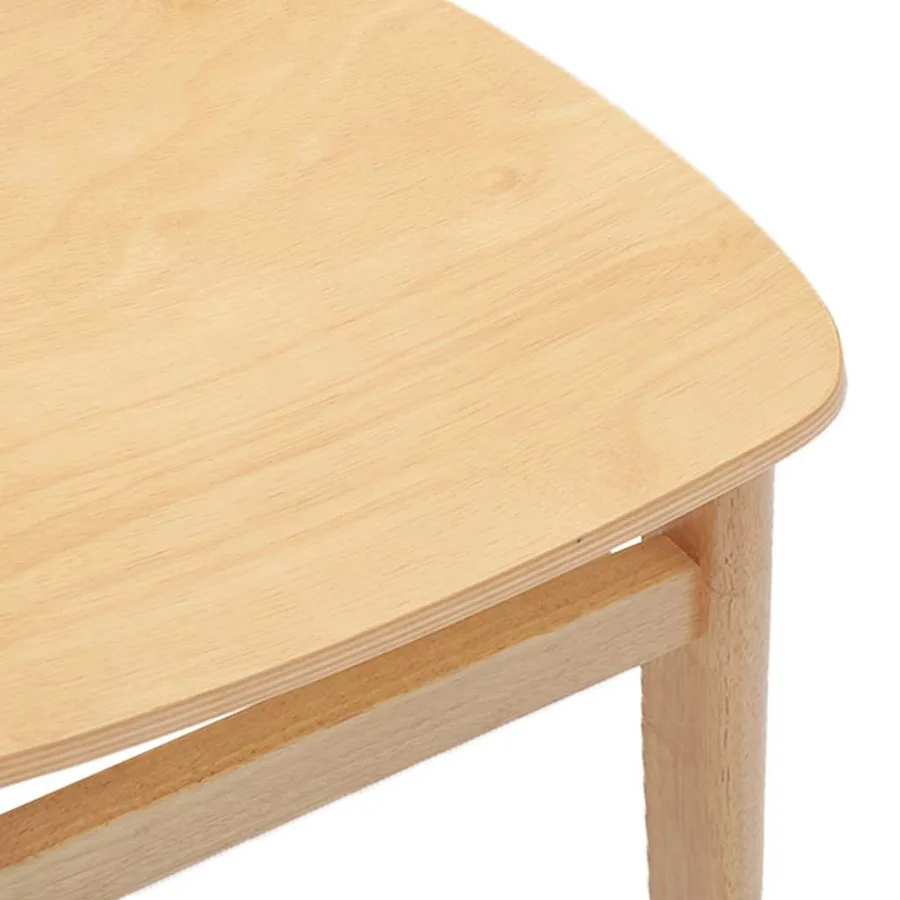 Chaises à manger 2 pcs bois massif caoutchouc - 8