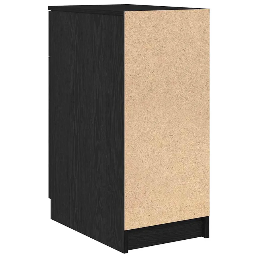 Cabinet de Bureau Chêne noir 33 x 50 x 75 cm Bois d'ingénierie - 6
