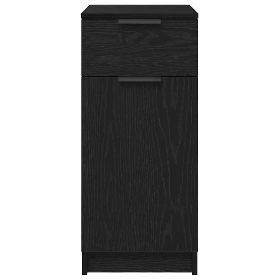Cabinet de Bureau Chêne noir 33 x 50 x 75 cm Bois d'ingénierie - 7