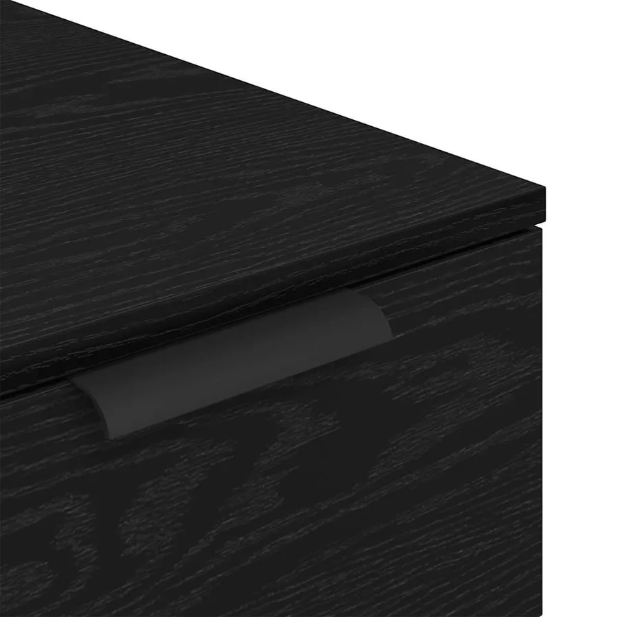 Cabinet de Bureau Chêne noir 33 x 50 x 75 cm Bois d'ingénierie - 9