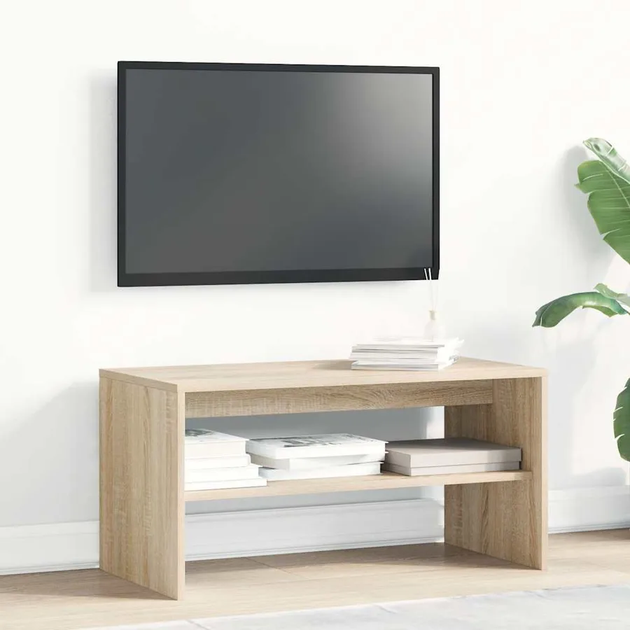 Meuble TV Chêne sonoma 80 x 40 x 40 cm Aggloméré - 3