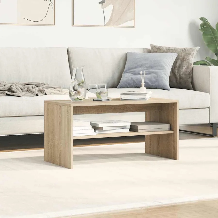 Meuble TV Chêne sonoma 80 x 40 x 40 cm Aggloméré - 4