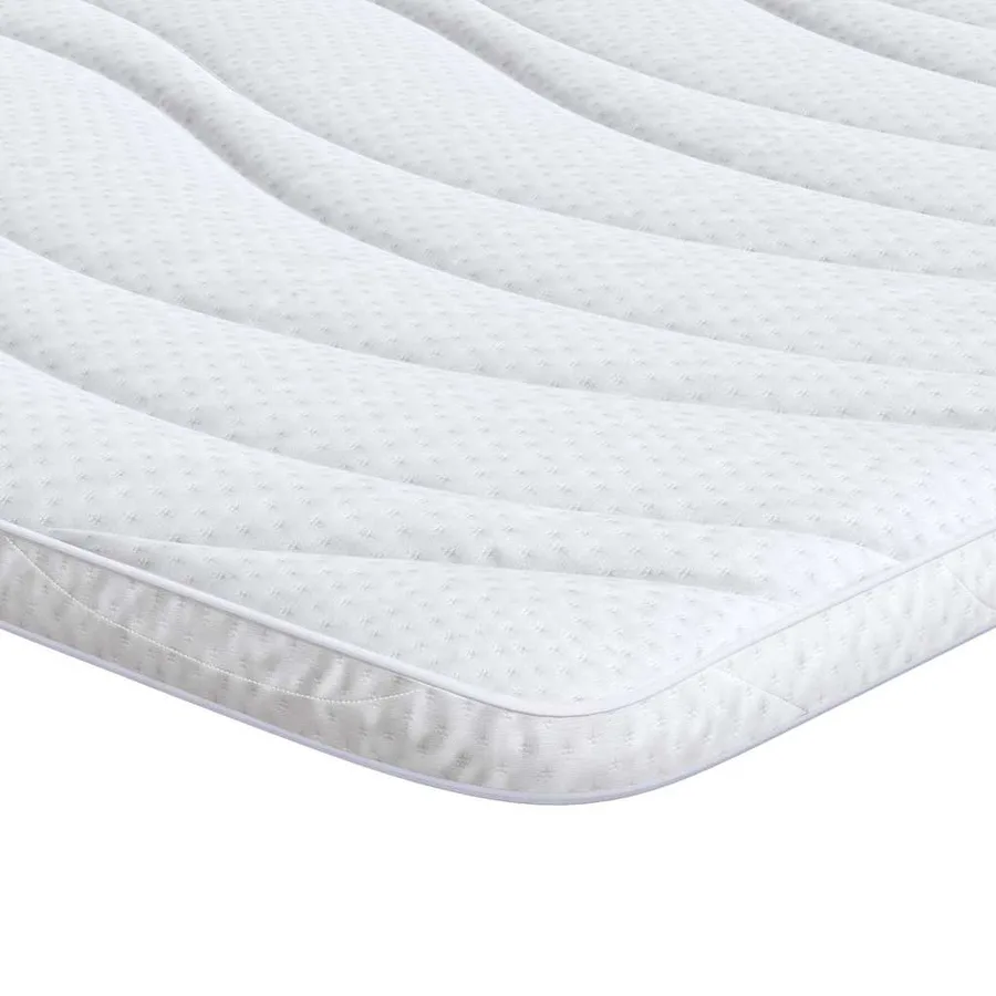 Surmatelas Blanc 120 x 200 cm Tissu en Tricot - 2