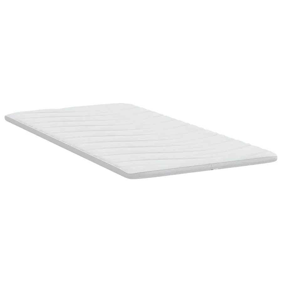 Surmatelas Blanc 120 x 200 cm Tissu en Tricot - 5