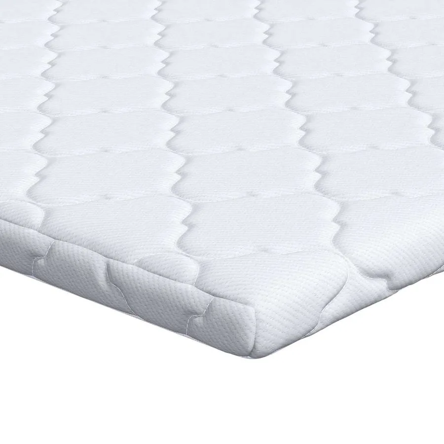 Surmatelas en Coco Blanc 160 x 200 cm Tissu jacquard - 2