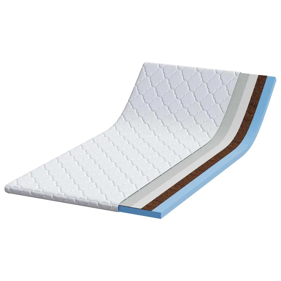 Surmatelas en Coco Blanc 160 x 200 cm Tissu jacquard - 4