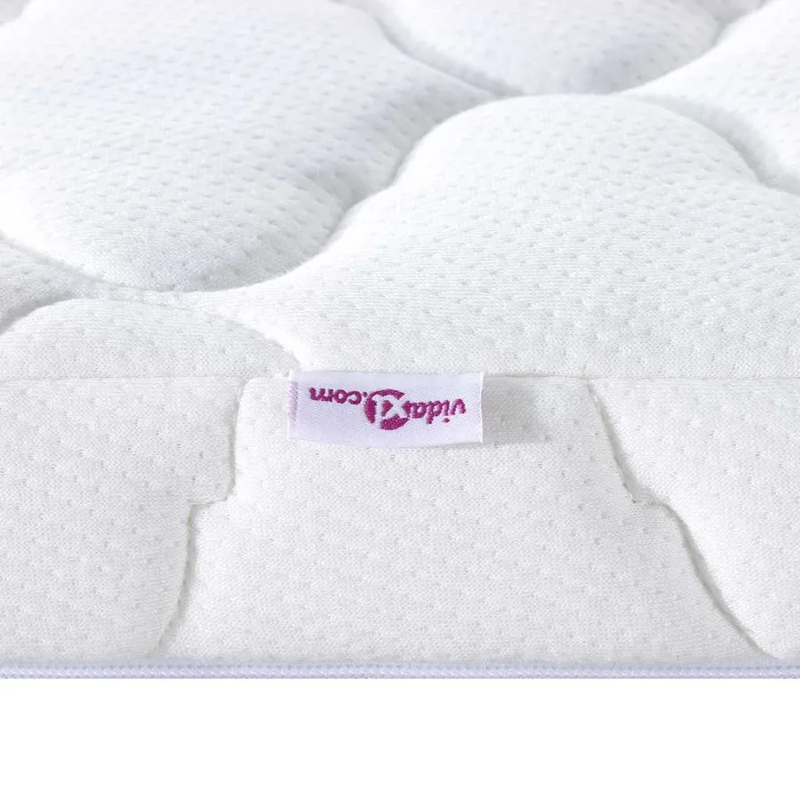 Surmatelas en Coco Blanc 160 x 200 cm Tissu jacquard - 9