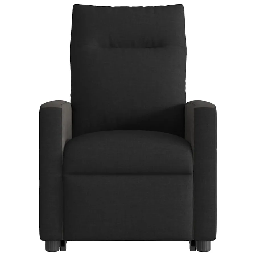 Fauteuil de massage inclinable Noir Tissu - 5
