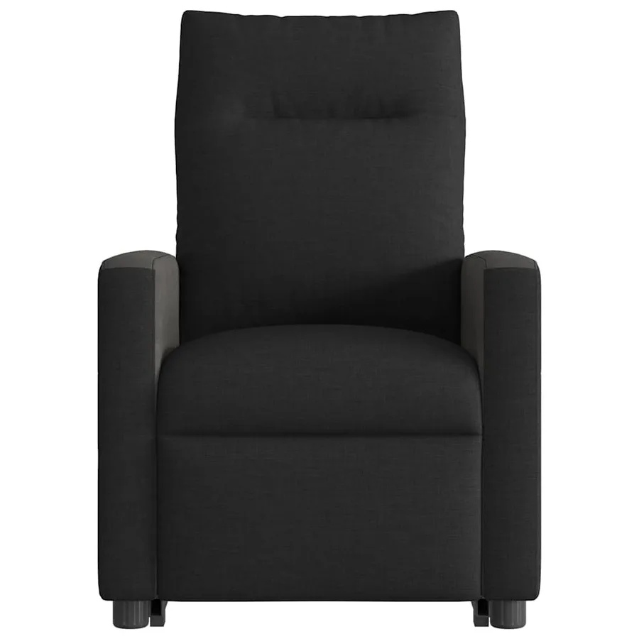 Fauteuil inclinable de massage électrique Noir Tissu - 5