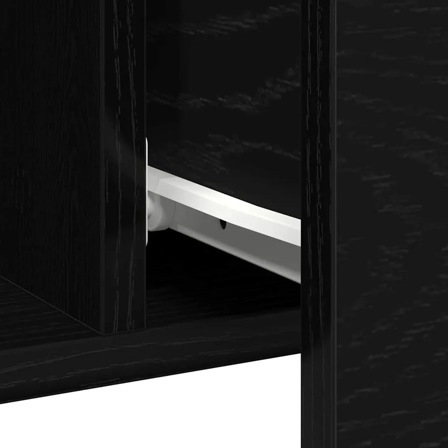 Buffet Chêne noir 100 x 36 x 60 cm Bois d'ingénierie - 10