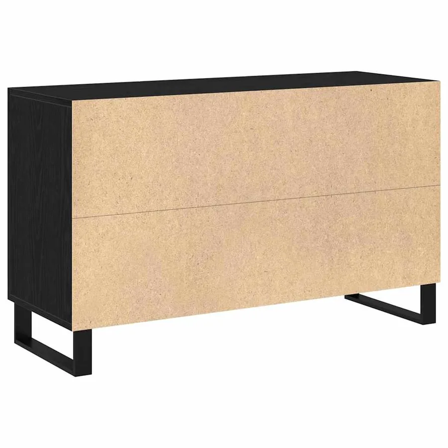 Buffet Chêne noir 100 x 36 x 60 cm Bois d'ingénierie - 6