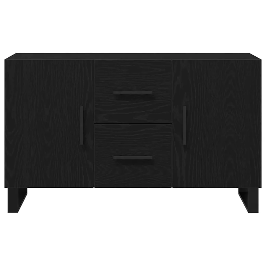 Buffet Chêne noir 100 x 36 x 60 cm Bois d'ingénierie - 7