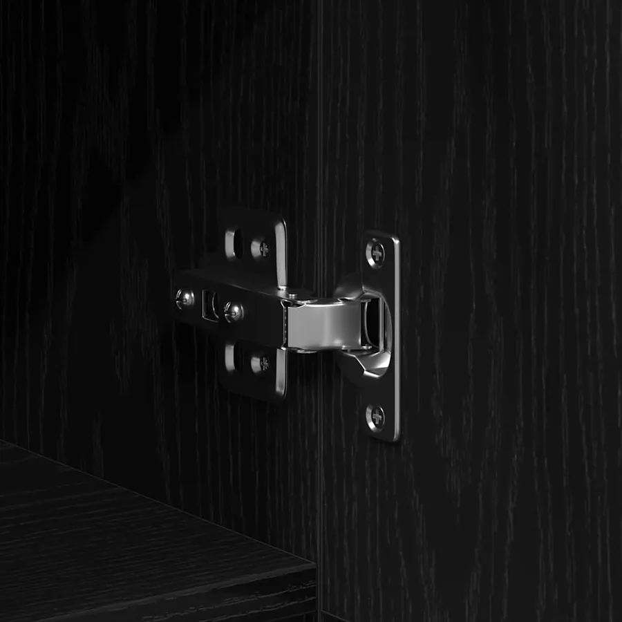 Buffet Chêne noir 100 x 36 x 60 cm Bois d'ingénierie - 9