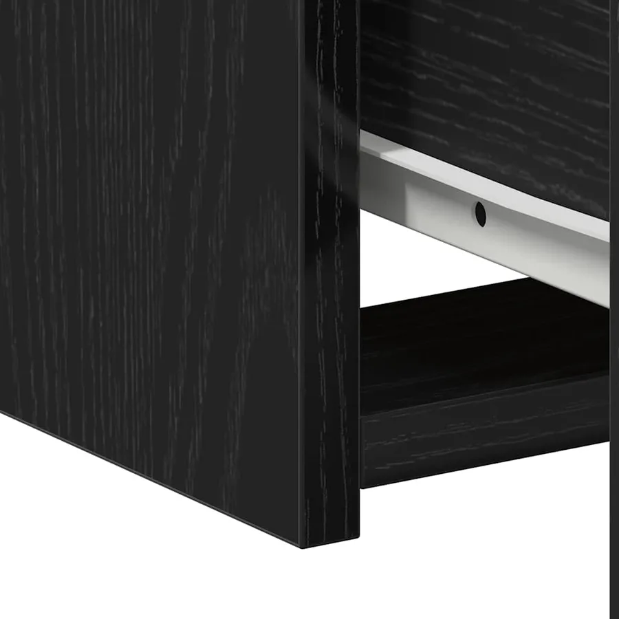 Table de nuit 2 pcs Chêne noir 50 x 32 x 60cm Bois d'ingénierie - 11