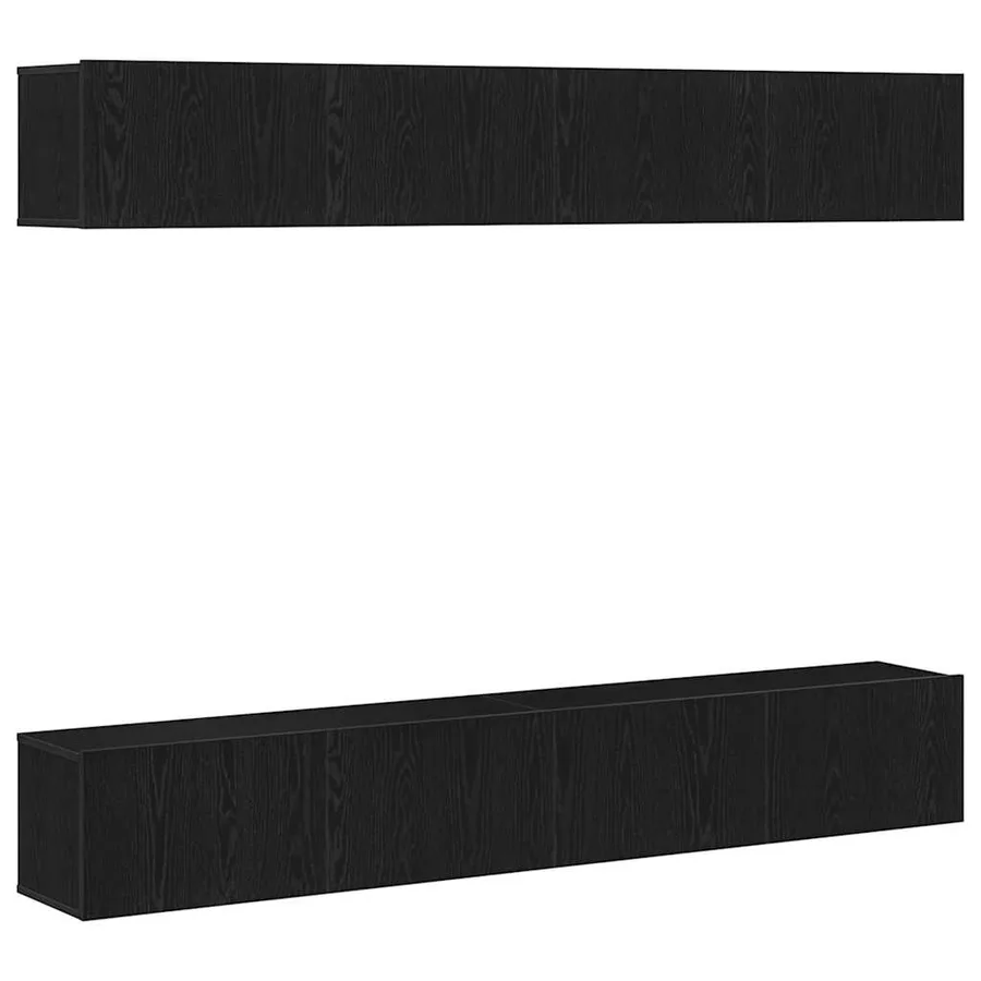 Ensemble meuble TV 4 pcs Chêne noir 100 x 30 x 30 cm - 2