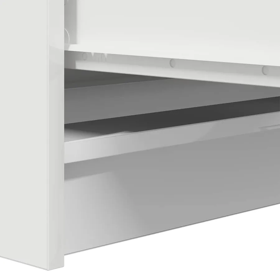 Buffet blanc 100x35x99 cm bois d'ingénierie - 10
