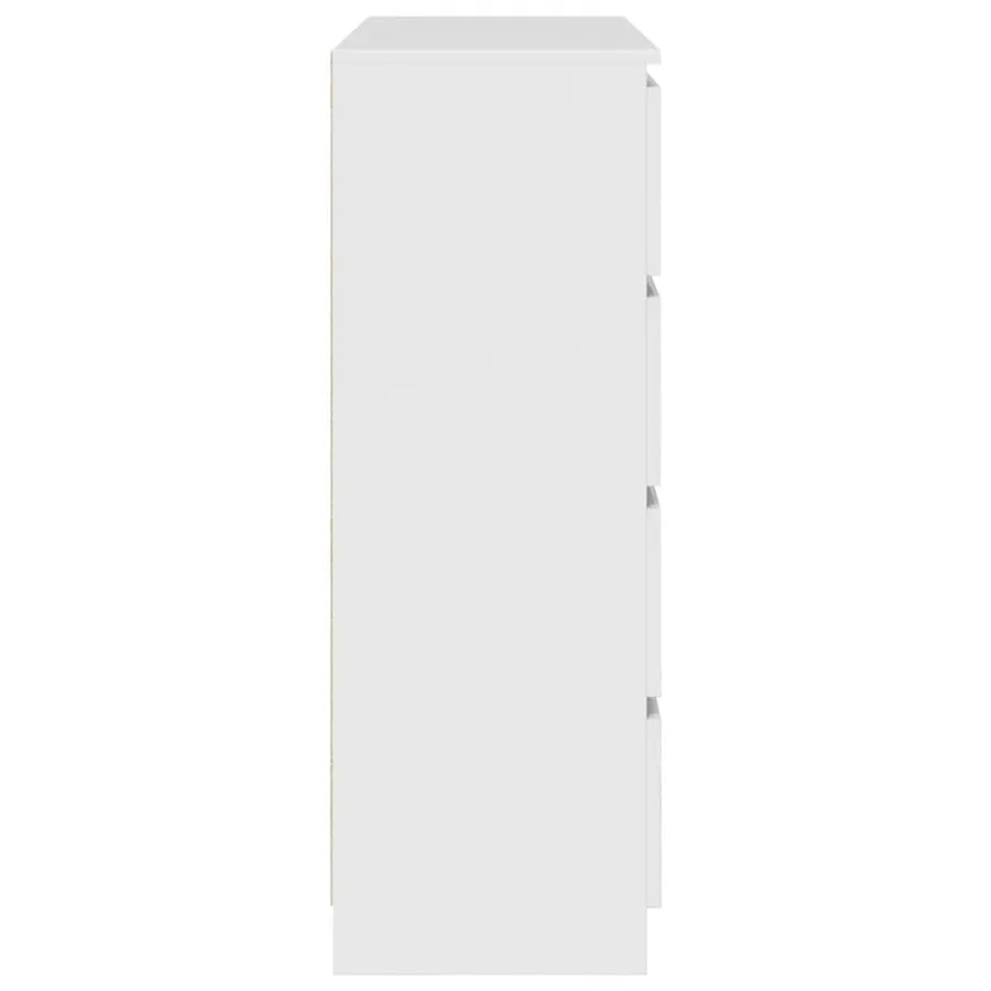 Buffet blanc 100x35x99 cm bois d'ingénierie - 7
