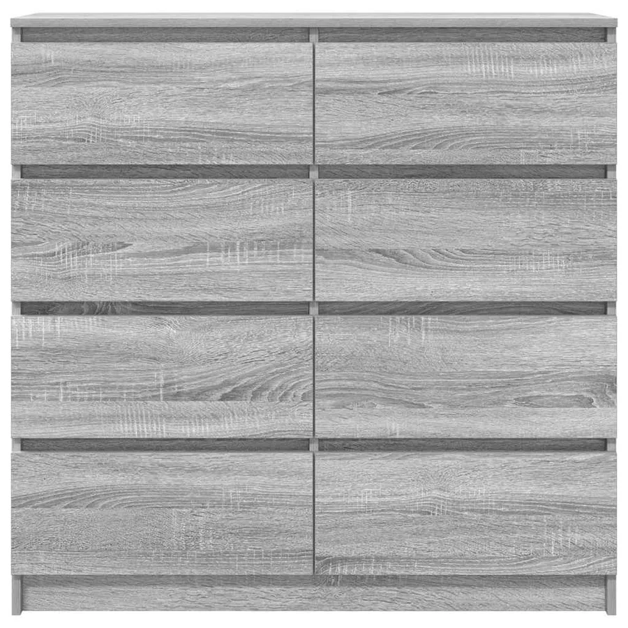 Buffet sonoma gris 100x35x99 cm bois d'ingénierie - 6