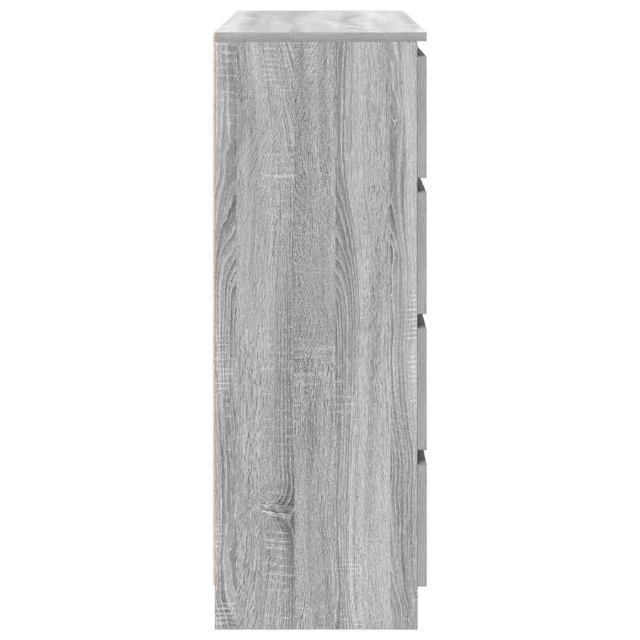 Buffet sonoma gris 100x35x99 cm bois d'ingénierie - 7
