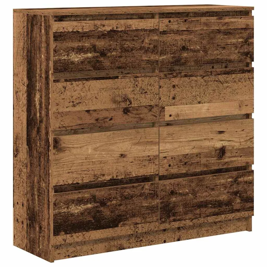 Buffet vieux bois 100x35x99 cm bois d'ingénierie - 2
