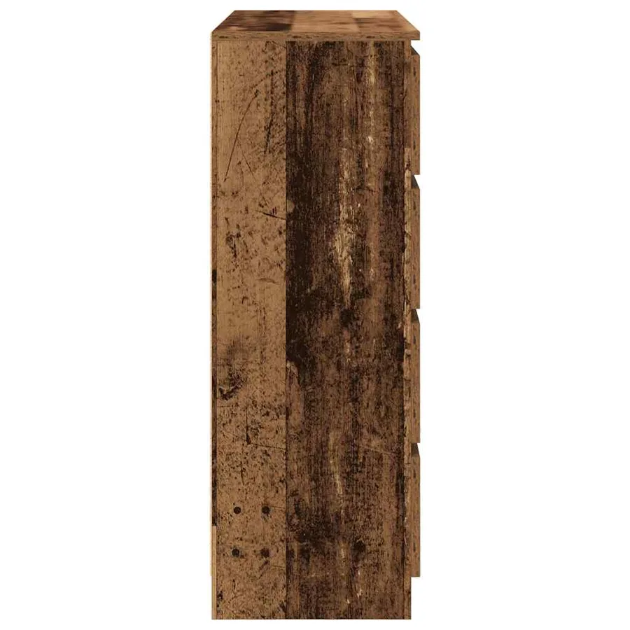 Buffet vieux bois 100x35x99 cm bois d'ingénierie - 7