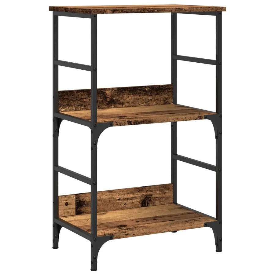 Bibliothèque vieux bois 50x33x82 cm bois d'ingénierie - 2