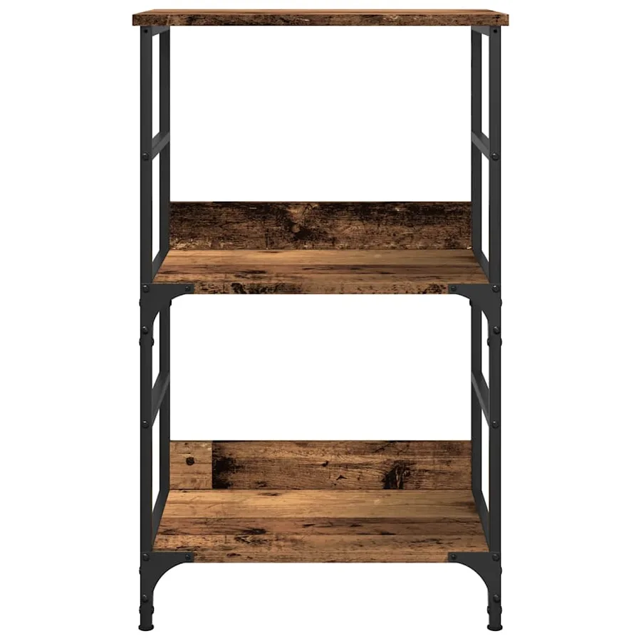Bibliothèque vieux bois 50x33x82 cm bois d'ingénierie - 4