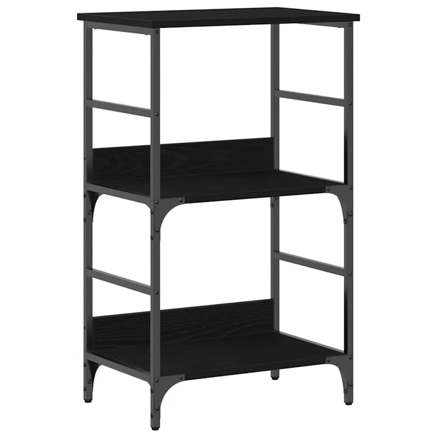 Étagère Chêne noir 50 x 33 x 82 cm Bois d'ingénierie - 2