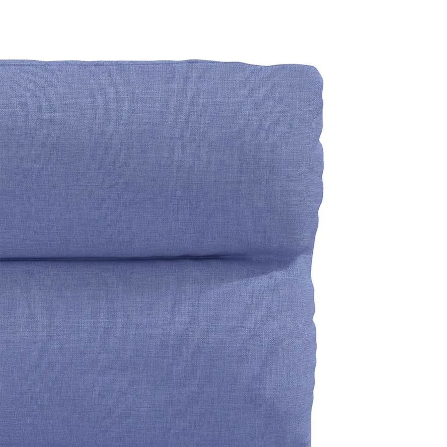 Chaises à manger lot de 2 bleu jean tissu - 7