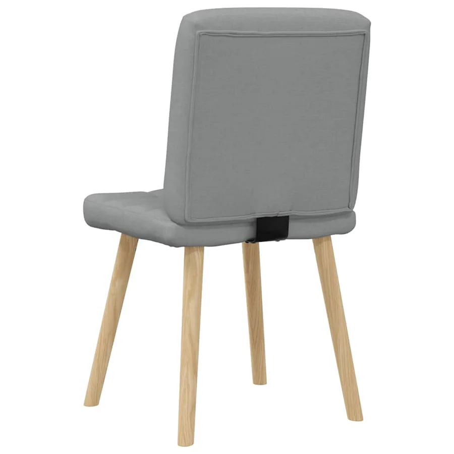 Chaises à manger lot de 2 gris clair tissu - 6