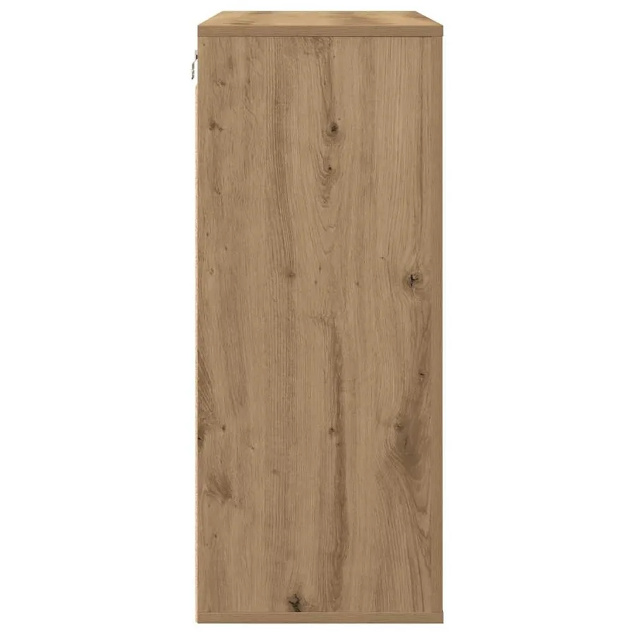 Meuble mural Chêne artisanal 80 x 33 x 80 cm Bois d'ingénierie - 7
