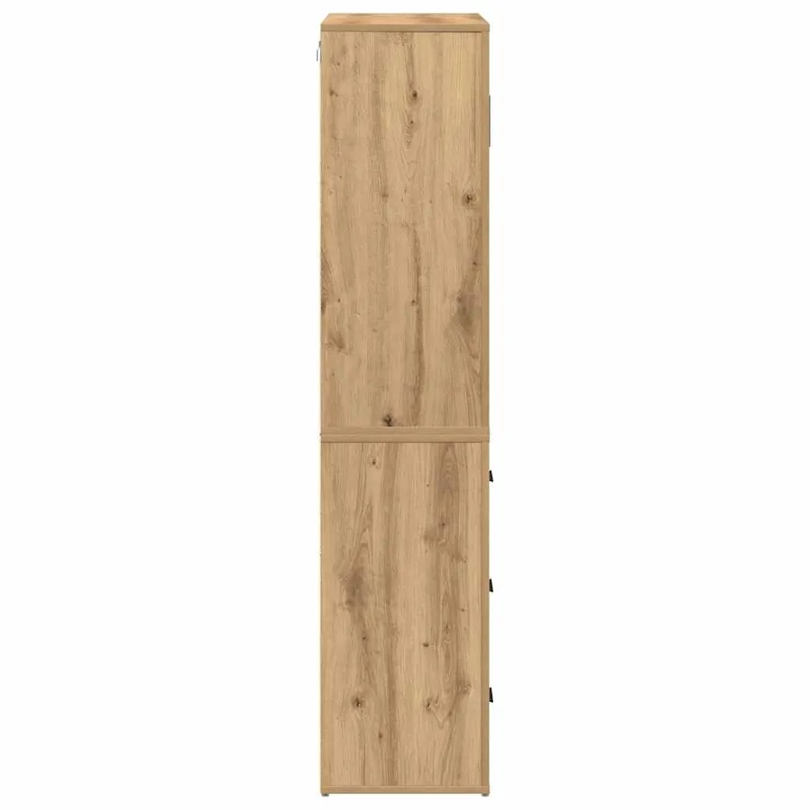 Haut Armoire Chêne artisanal 80 x 33 x 150 cm Bois d'ingénierie - 7