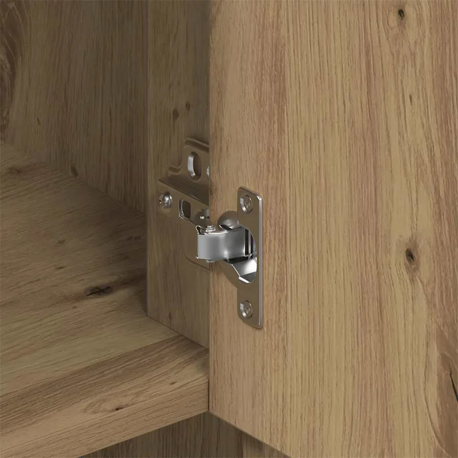 Haut Armoire Chêne artisanal 80 x 33 x 150 cm Bois d'ingénierie - 9