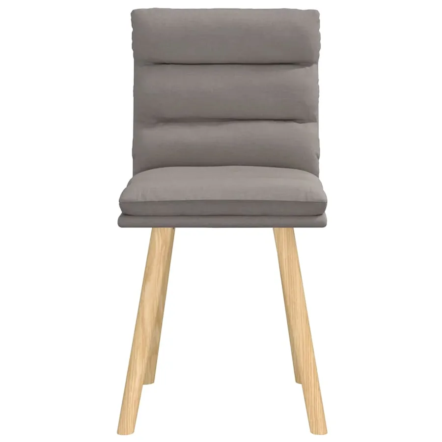 Chaises à manger lot de 2 taupe tissu - 4