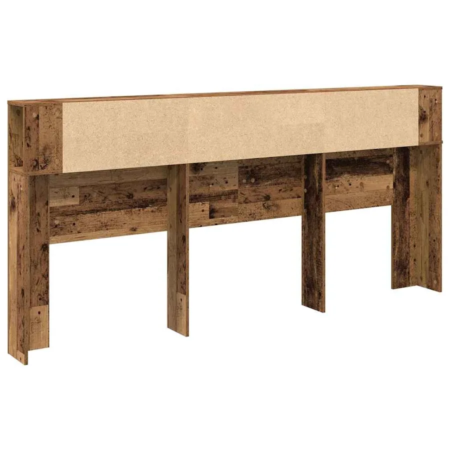 Cabinet de Tête de Lit Bois ancien 220 x 18,5 x 102,5 cm - 7