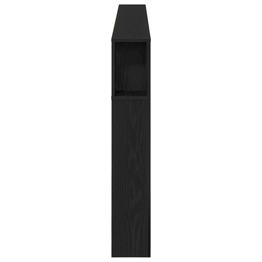 Cabinet de Tête de Lit Chêne noir 220 x 18,5 x 102,5 cm - 6