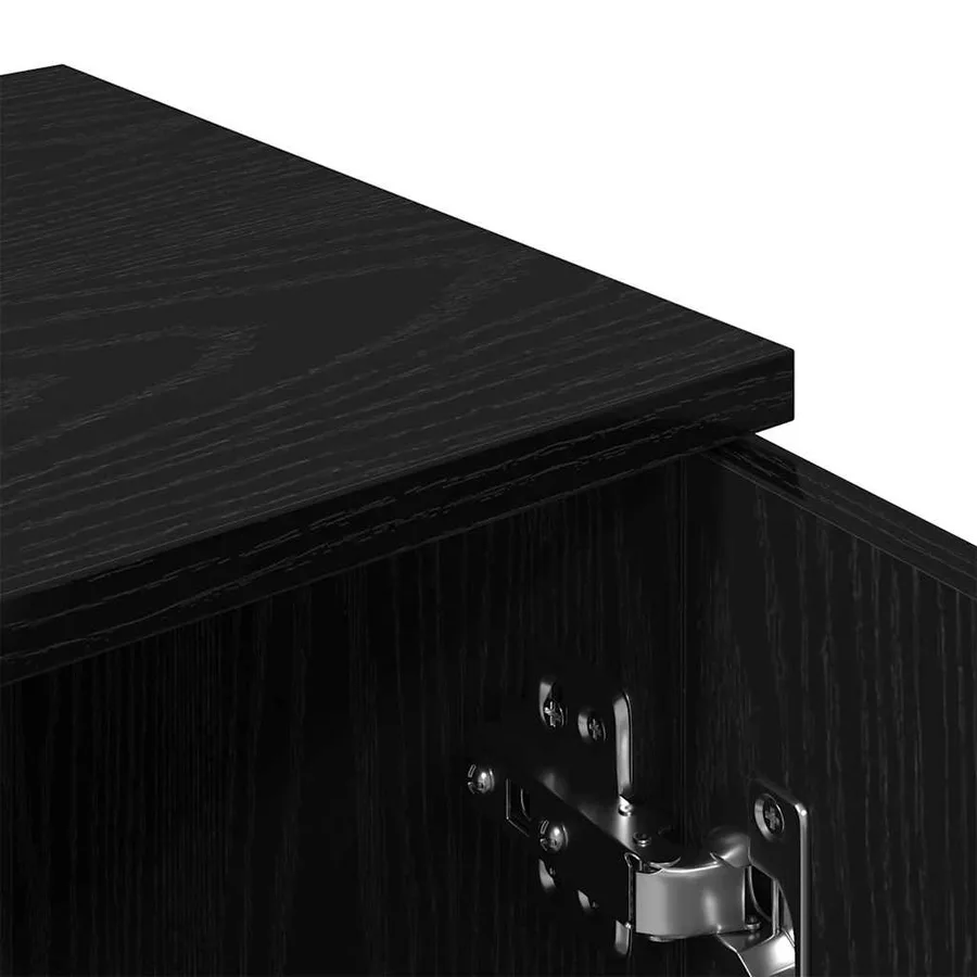 Buffet 2 pcs Chêne noir 30 x 30 x 70 cm Bois d'ingénierie - 9