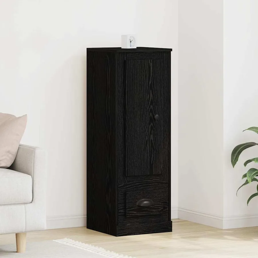 Haut Armoire Chêne noir 36 x 35,5 x 103,5 cm Bois d'ingénierie